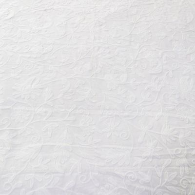 Alternate image for 3-piece Set Embroidery Cotton Queen Duvet Cover Pillow Shams Kashmir White