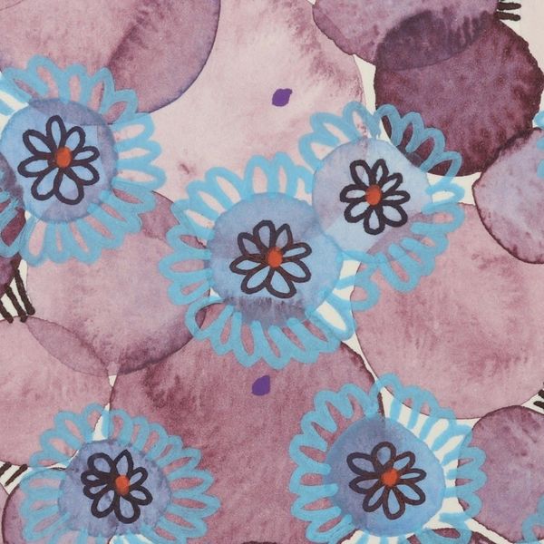 Alternate image for Abstract Watercolor Painting on Paper Lavender Sky