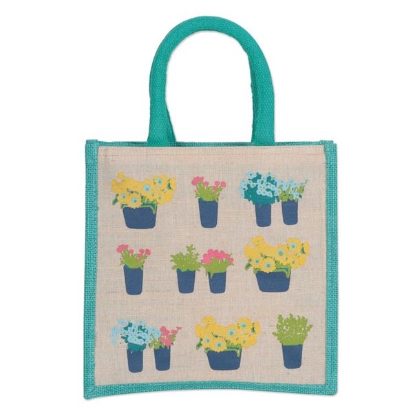 Alternate image for Jute and Cotton Blend Tote Bag Hand Crafted in India Always Grow