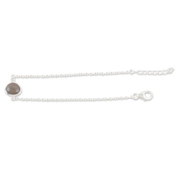 Alternate image for Natural Labradorite Bracelet from India Stormy Seas