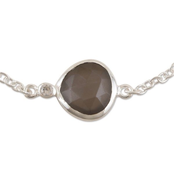 Alternate image for Natural Labradorite Bracelet from India Stormy Seas
