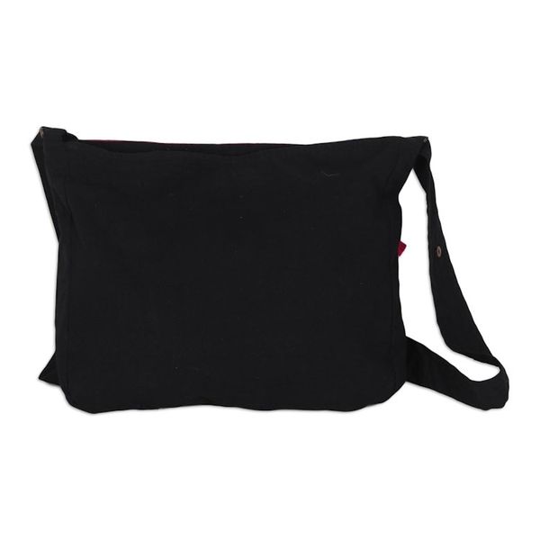 Alternate image for Handmade Embroidered Cotton Sling Bag Gujarat Beauty