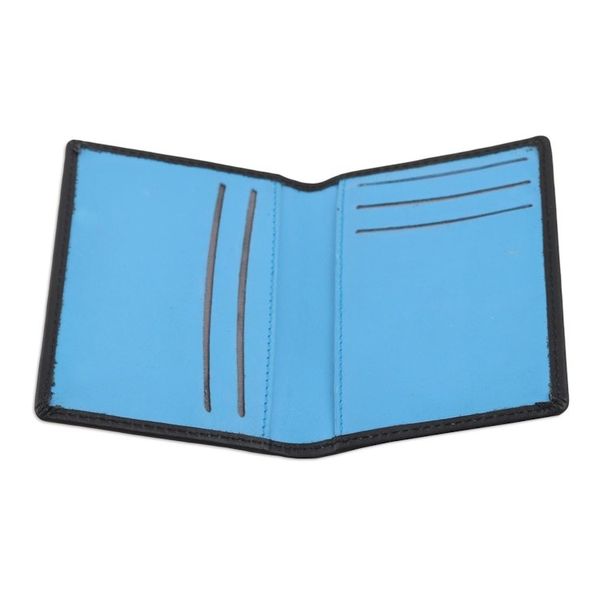 Alternate image for Artisan Crafted Black Leather Wallet Chic Essentials