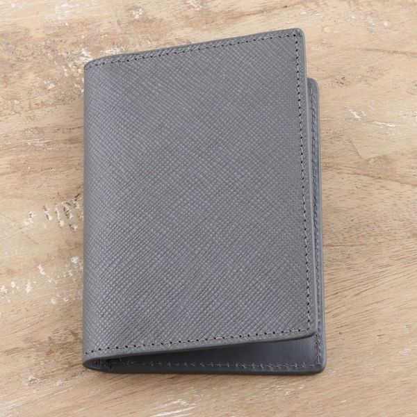 Alternate image for Mens Textured Grey Leather Wallet Classy Companion