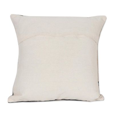 Alternate image for Embroidered Geometric Motif Cotton Cushion Covers Pair Spring Geometry