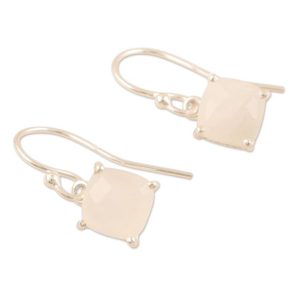 Alternate image for Sterling Silver and Rainbow Moonstone Dangle Earrings Heaven Sent