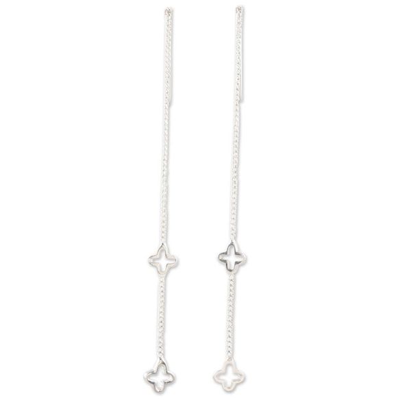 Alternate image for Artisan Crafted Sterling Silver Threader Earrings Trend Setter