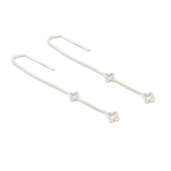 Alternate image for Artisan Crafted Sterling Silver Threader Earrings Trend Setter