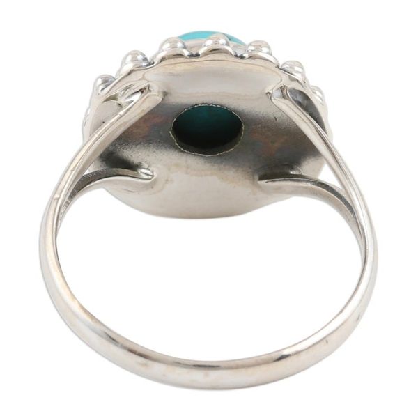 Alternate image for Handmade Sterling Silver Cocktail Ring Turquoise Day