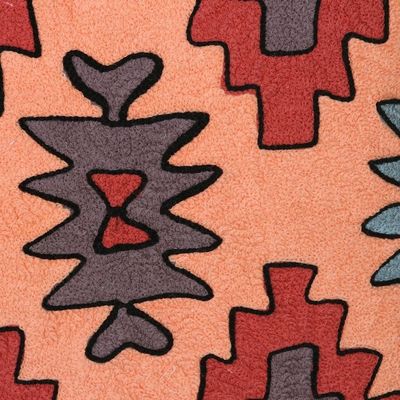 Alternate image for Chain Stitched Cotton Cushion Covers from India Pair Desert Wind