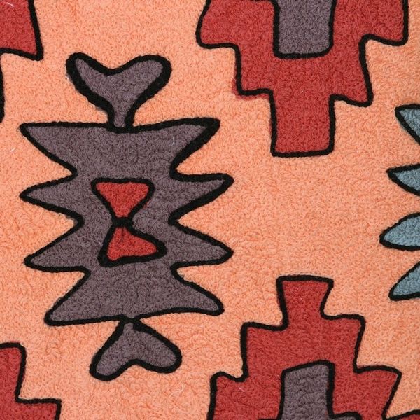 Alternate image for Chain Stitched Cotton Cushion Covers from India Pair Desert Wind