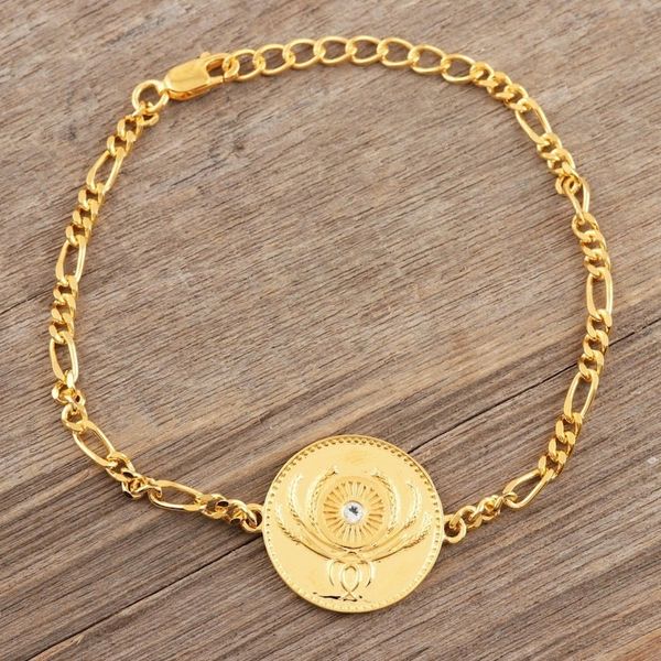 Alternate image for Gold Plated Sterling Silver and Blue Topaz Unity Bracelet Uniting People