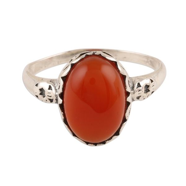 Alternate image for Oval Carnelian Cocktail Ring from India Glamorous Beauty