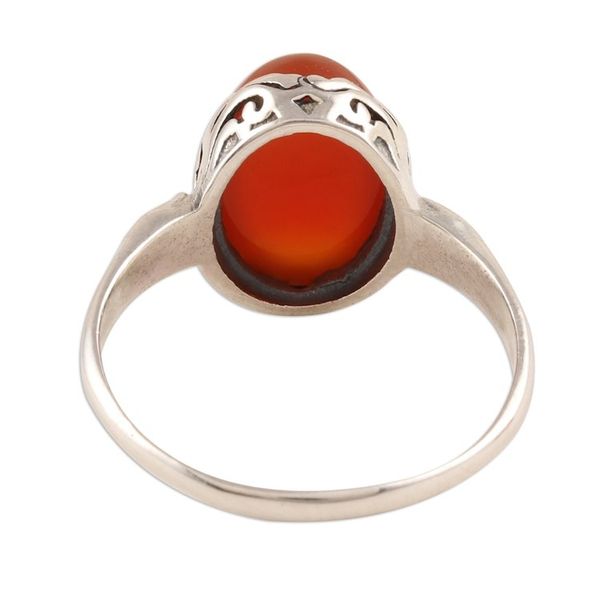 Alternate image for Oval Carnelian Cocktail Ring from India Glamorous Beauty