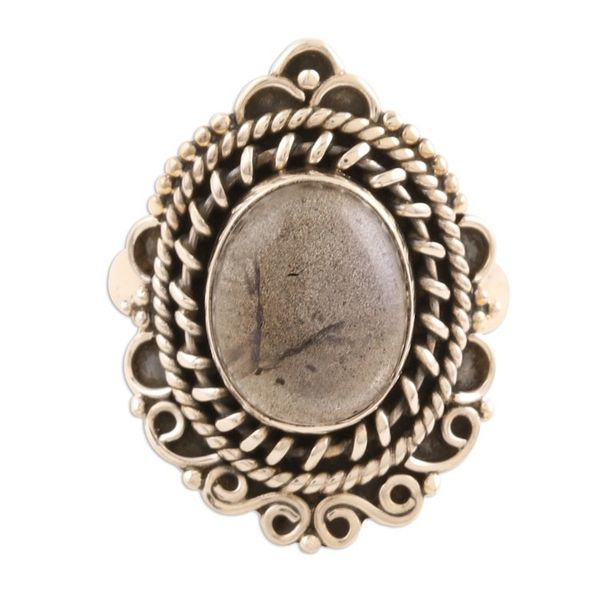 Alternate image for Labradorite and Sterling Silver Cocktail Ring After Dusk