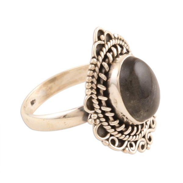 Alternate image for Labradorite and Sterling Silver Cocktail Ring After Dusk