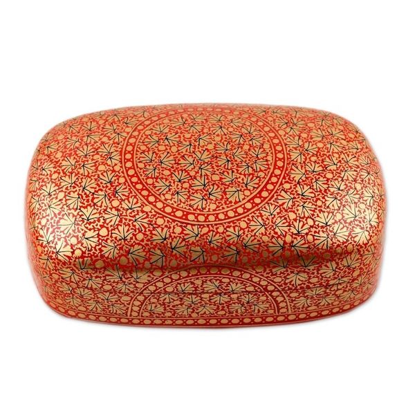 Alternate image for Small Decorative Papier Mache Box from India Kashmir Treasure