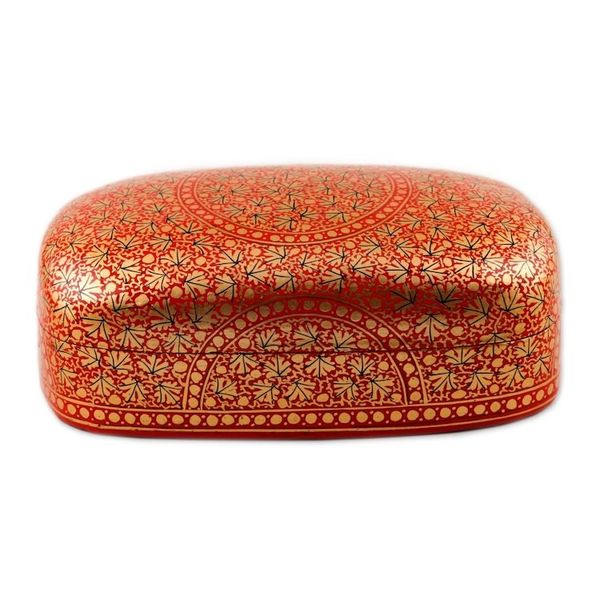 Alternate image for Small Decorative Papier Mache Box from India Kashmir Treasure