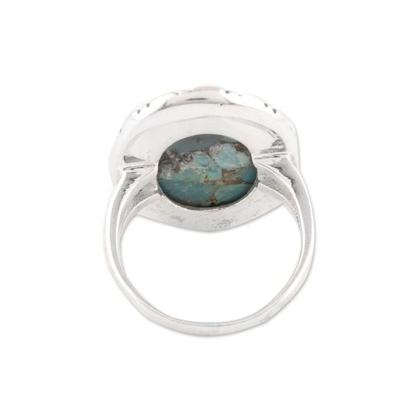 Alternate image for Oval Composite Turquoise Cocktail Ring from India Delightful Sky