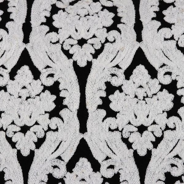 Alternate image for Embroidered Cotton Cushion Covers from India Pair Midnight Trellis