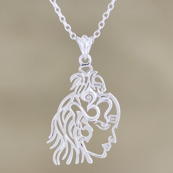 Alternate image for Artisan Made Sterling Silver Shiva Pendant Necklace The Destroyer