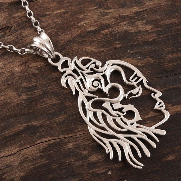 Alternate image for Artisan Made Sterling Silver Shiva Pendant Necklace The Destroyer