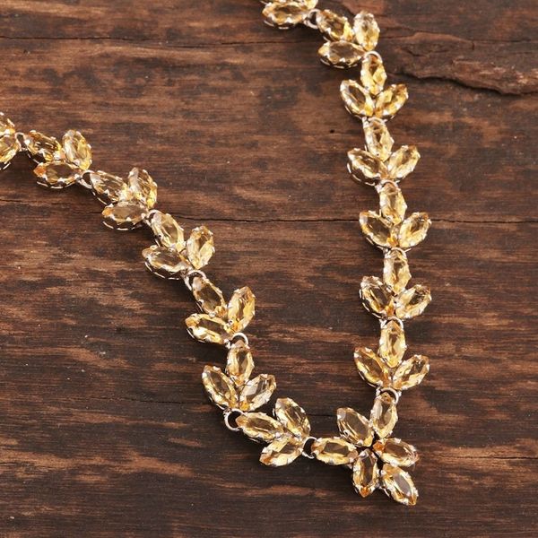 Alternate image for Thirty Carat Citrine Gemstone Necklace Gujarat Princess