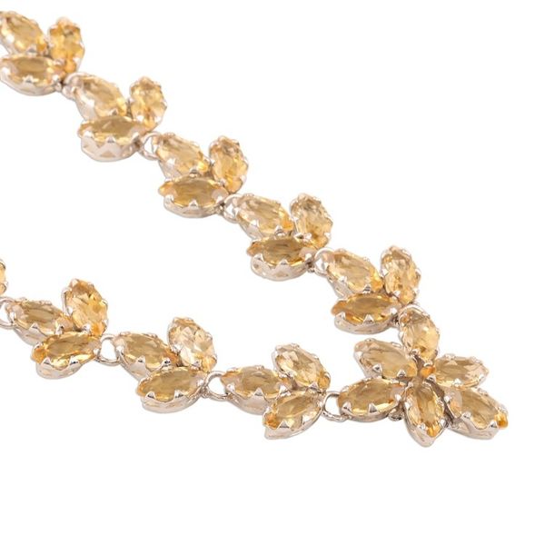 Alternate image for Thirty Carat Citrine Gemstone Necklace Gujarat Princess