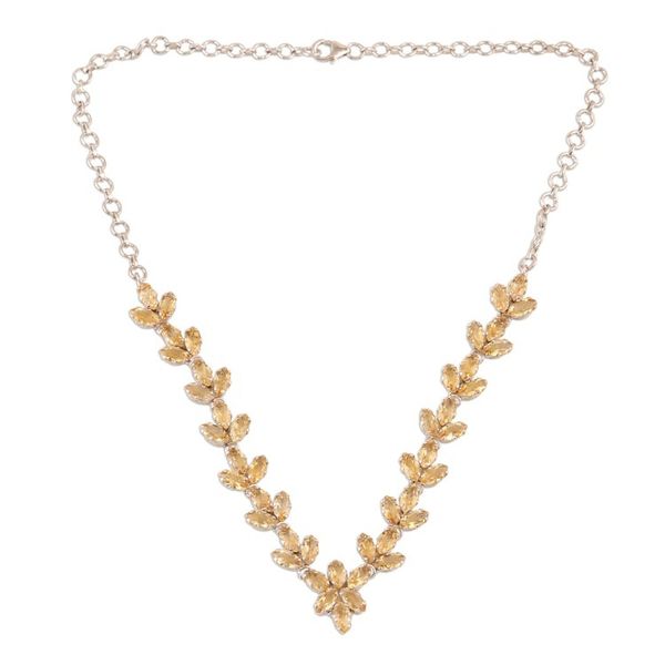 Alternate image for Thirty Carat Citrine Gemstone Necklace Gujarat Princess