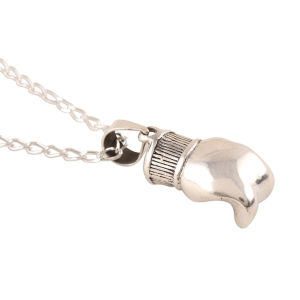 Alternate image for Sterling Silver Boxing Glove Pendant Necklace Boxing Glove