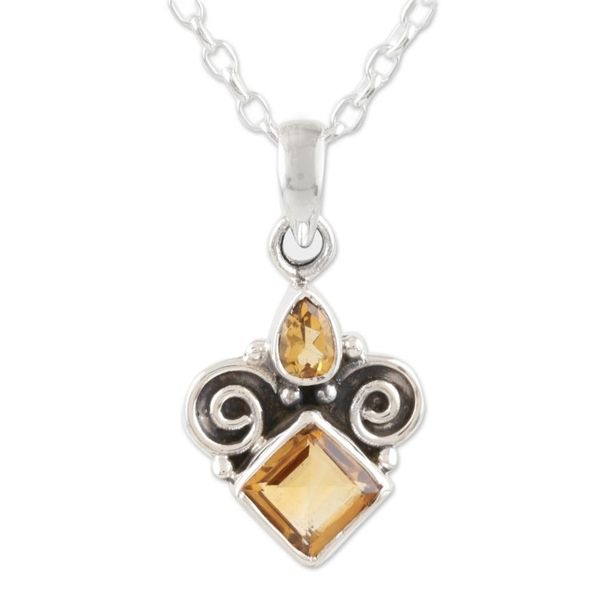 Alternate image for Citrine Birthstone Pendant Necklace Paramount