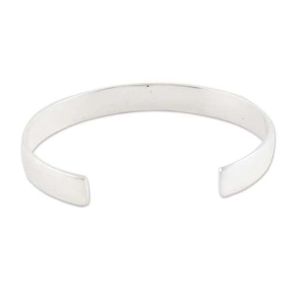Alternate image for Hand Crafted Sterling Silver Namaste Cuff Bracelet Spiritual Guide