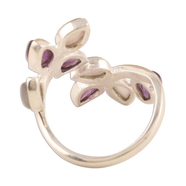Alternate image for Gemstone Cocktail Ring in Sterling Silver Leafy Glory