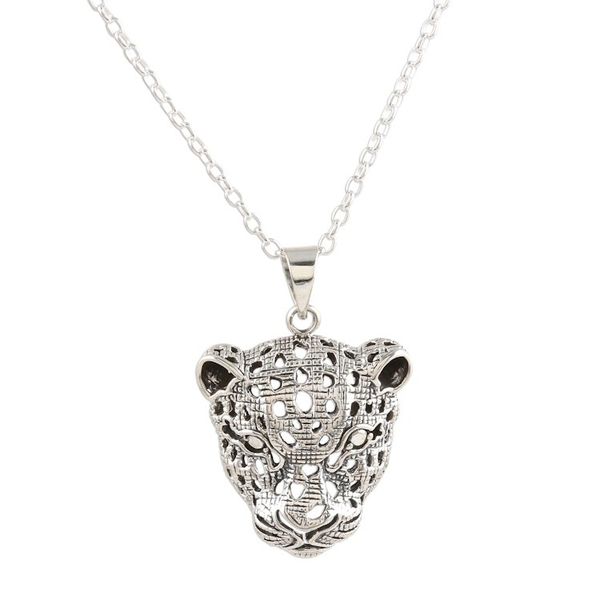 Alternate image for Jaguar Pendant Necklace in Sterling Silver Jaguar Gaze