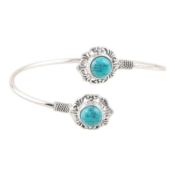 Alternate image for Sterling Silver Cuff Bracelet from India Agra Alignment