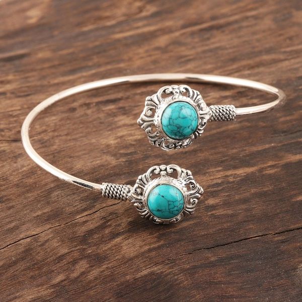 Alternate image for Sterling Silver Cuff Bracelet from India Agra Alignment