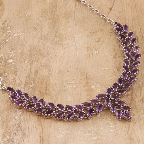 Alternate image for Amazing 25 Carat Amethyst Pendant Necklace from India Treasured Jewels