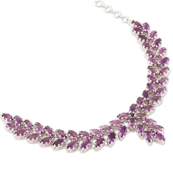 Alternate image for Amazing 25 Carat Amethyst Pendant Necklace from India Treasured Jewels