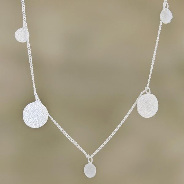Alternate image for Artisan Crafted Sterling Silver Pendant Necklace Brightest Night
