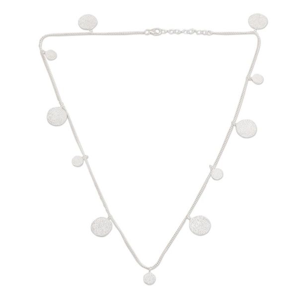 Alternate image for Artisan Crafted Sterling Silver Pendant Necklace Brightest Night