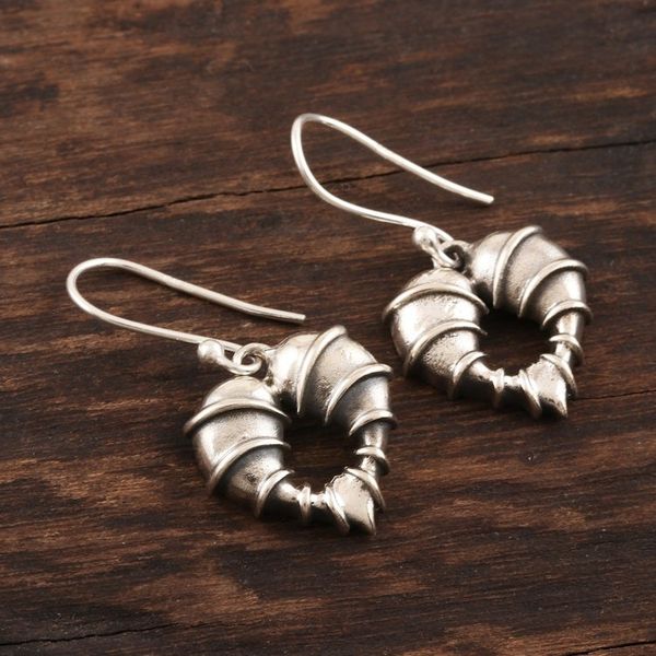 Alternate image for Bound Hearts Sterling Silver Dangle Earrings Uncage My Heart