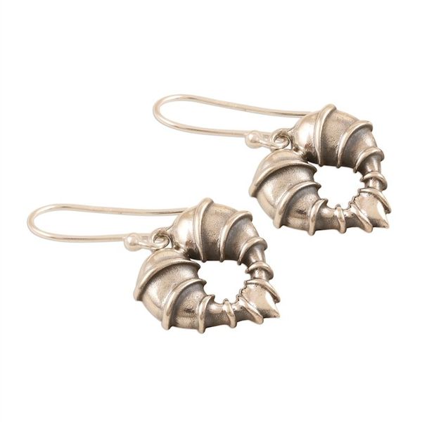 Alternate image for Bound Hearts Sterling Silver Dangle Earrings Uncage My Heart