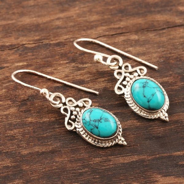 Alternate image for Hand Crafted Sterling Silver Dangle Earrings from India Classic Duo