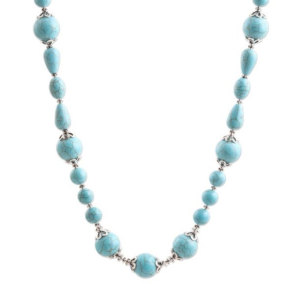 Alternate image for Hand Crafted Calcite Beaded Necklace from India Sky Chill