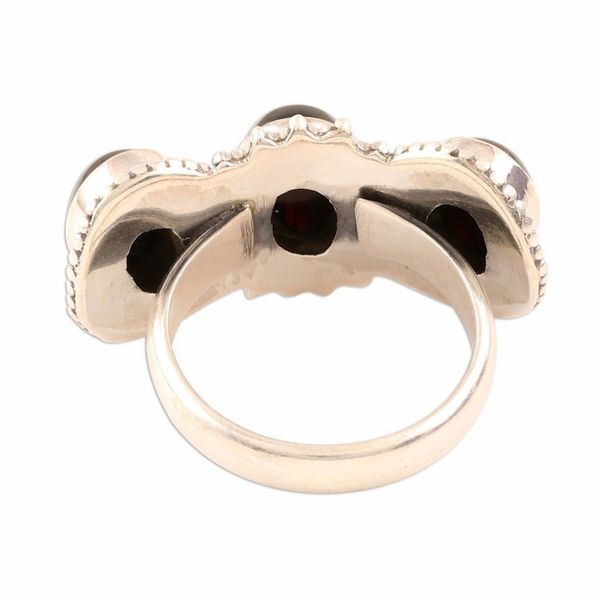 Alternate image for Multi-Stone Onyx Cocktail Ring from India Midnight Trio