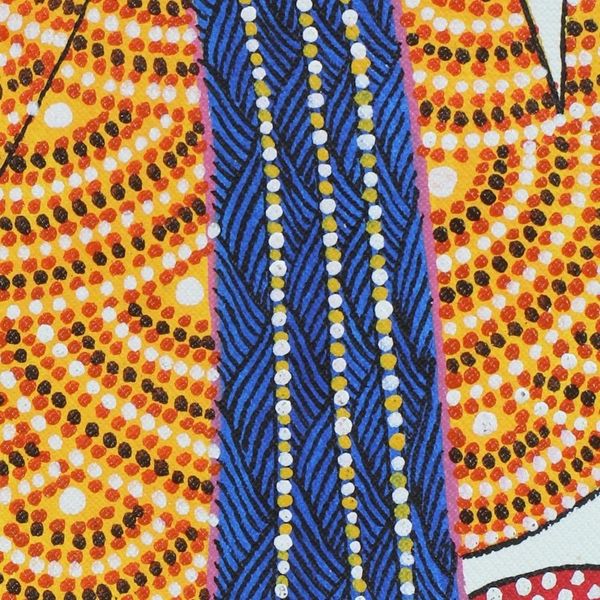 Alternate image for Signed Multicolored Gond Painting of Ganesha from India Majestic Ganesha