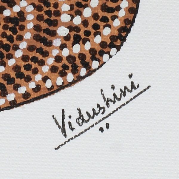 Alternate image for Signed Multicolored Gond Painting of Ganesha from India Majestic Ganesha