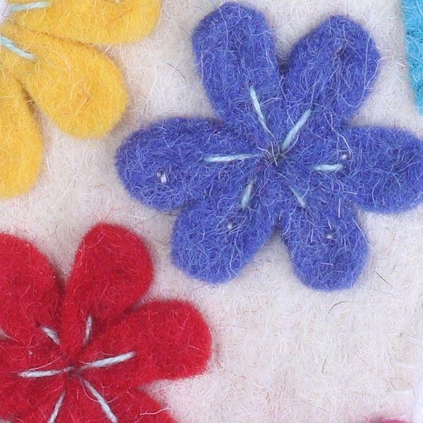 Alternate image for Stocking-Shaped Wool Ornaments Set of 6 from India Cheerful Stockings