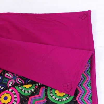 Alternate image for Recycled Patchwork Floral Wall Hanging from India Floral Ballad