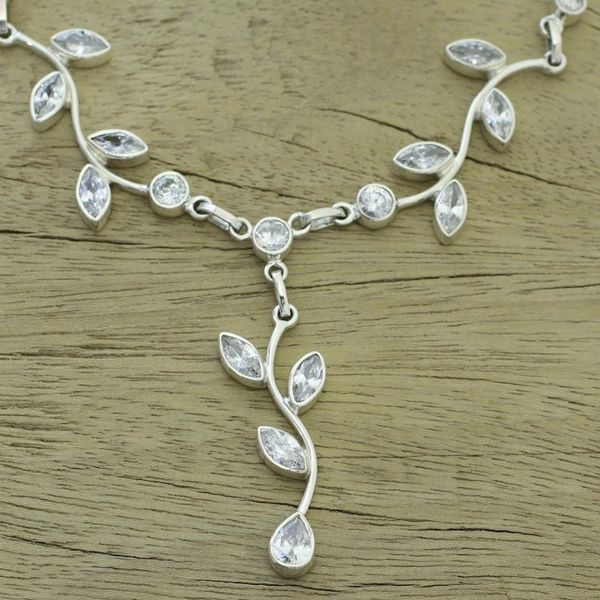 Alternate image for Quartz Garland in Sterling Silver Necklace from India Sparkling Garland